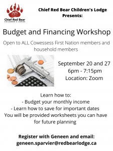 Budget and Financing workshop poster